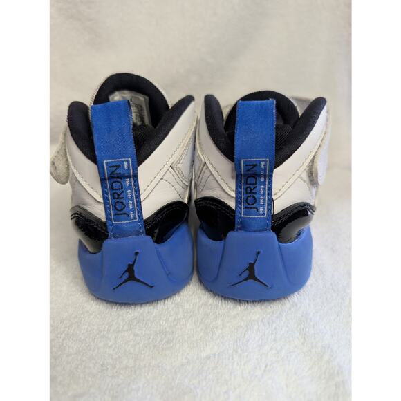 Air Jordan Boys Shoes, Jumpman Two Trey White, Blue & Black Sneakers, Sz 13C - Picture 6 of 9